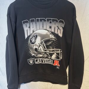 NFL Las Vegas Raiders Black Crewneck Sweatshirt